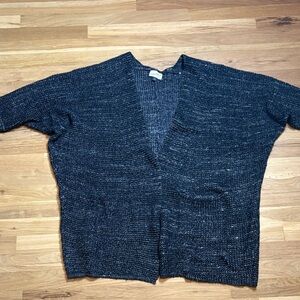 Universal Thread Blue Knit Drop Shoulder 3/4 Sleeve Cardigan Women’s M